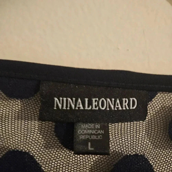 Nina Leonard Polka Dot Dress - Picture 3 of 4